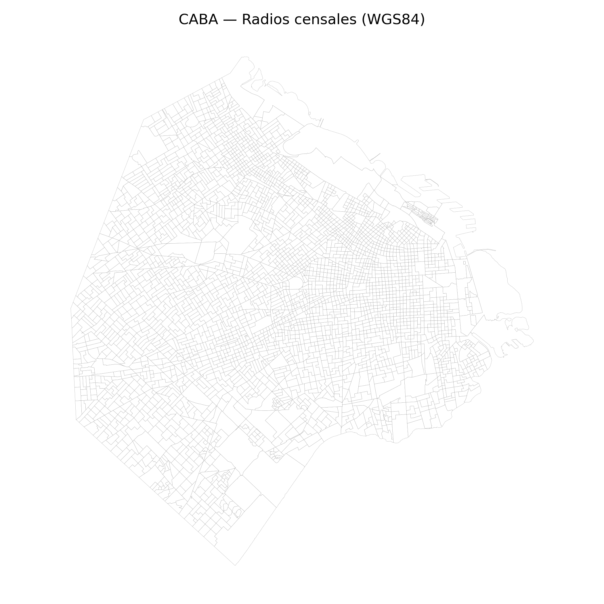Radios censales y densidad
