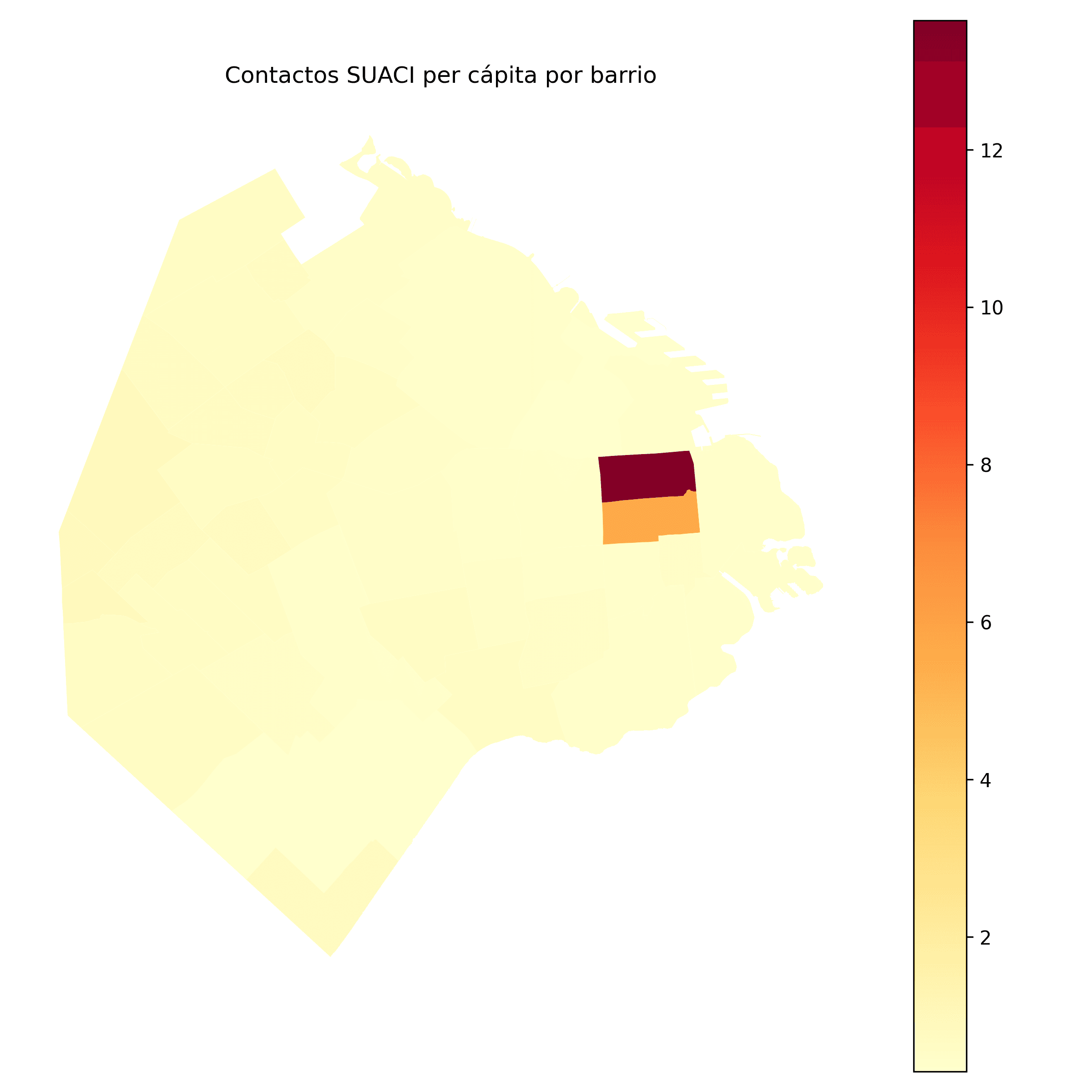 Carga SUACI per cápita